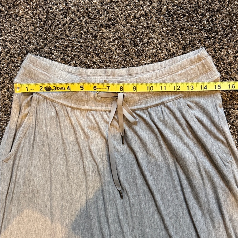 Athleta Cream Drawstring Waist Maxi Skirt - Picture 6 of 9